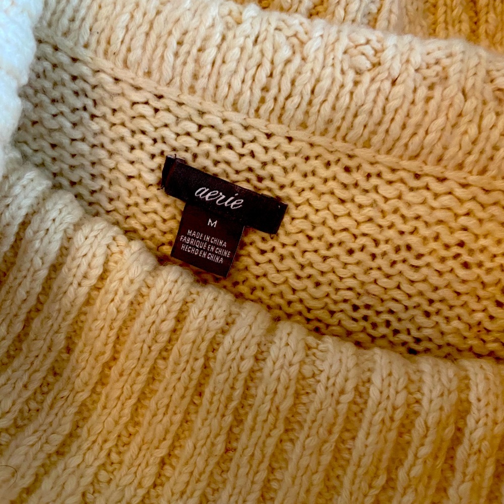 Aerie off the shoulder cropped sweater